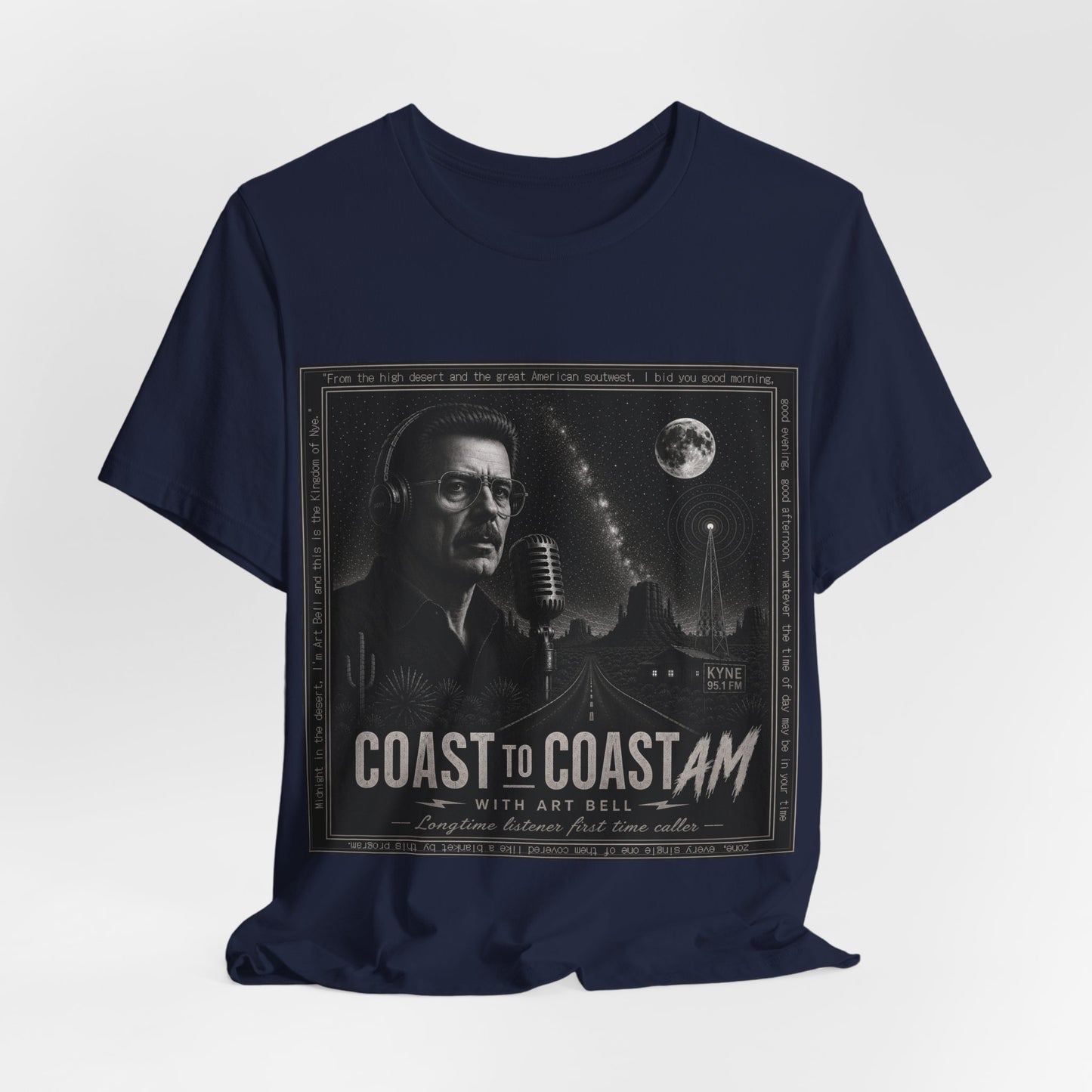 Coast to Coast AM with Art Bell T-Shirt — Retro Radio Tee