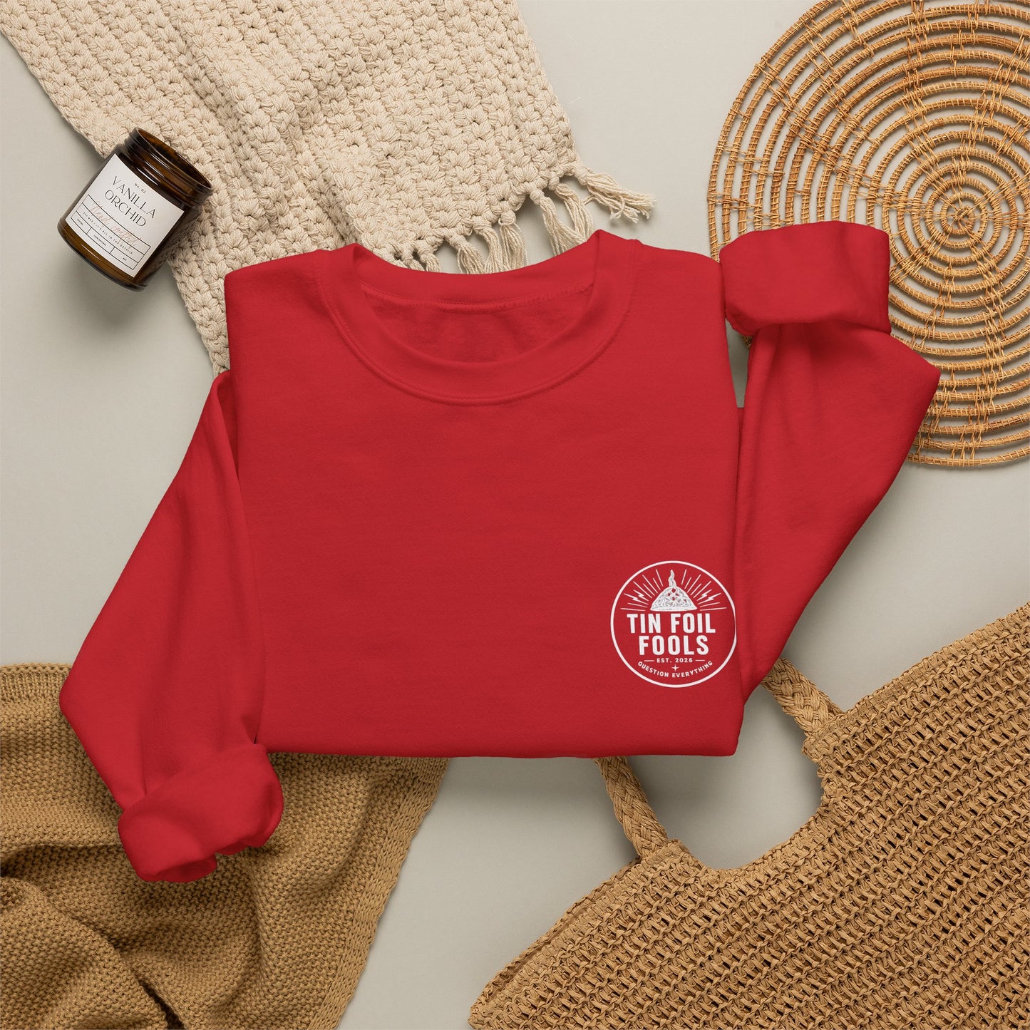 Conspiracy Theory Logo Sweatshirt — Graphic Crewneck