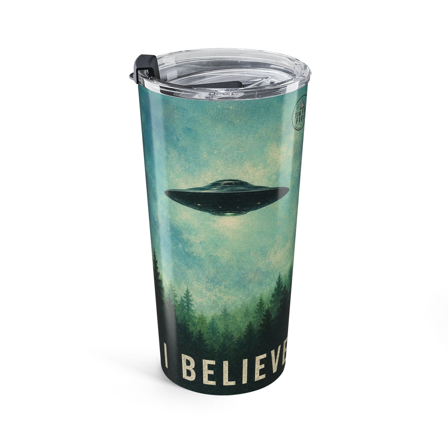 I Believe UFO Tumbler - 20oz Insulated Travel Cup