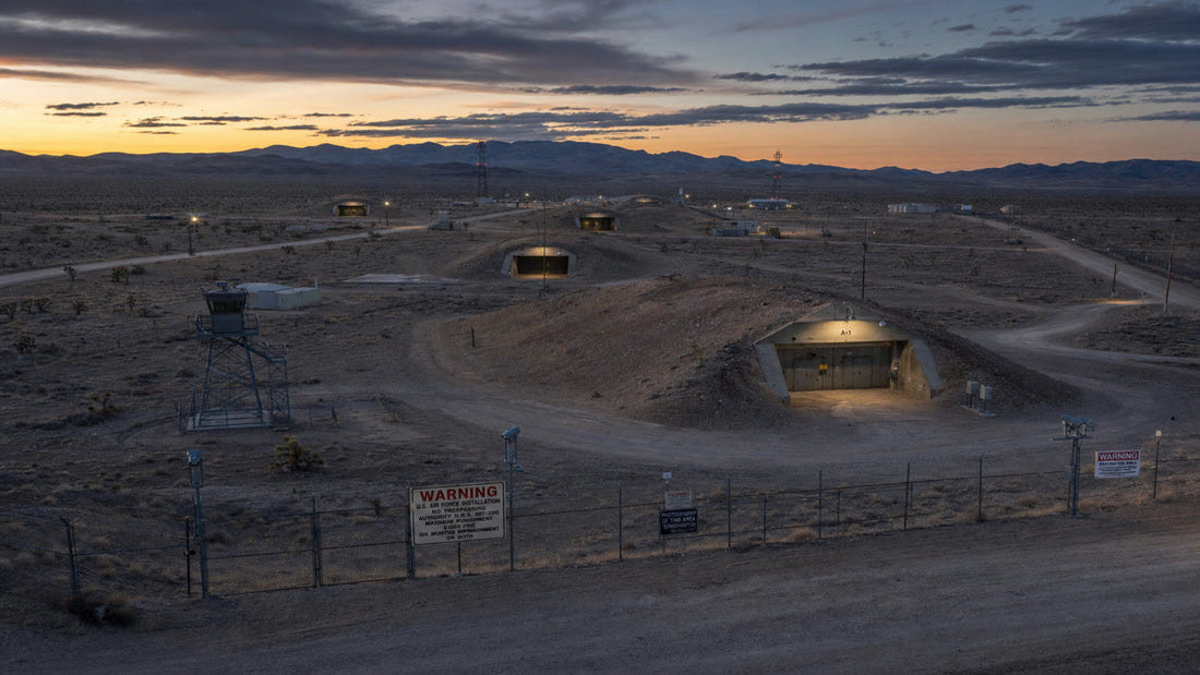 Area 51 aerial view Nevada desert UFO