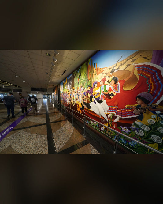 Denver airport murals conspiracy art