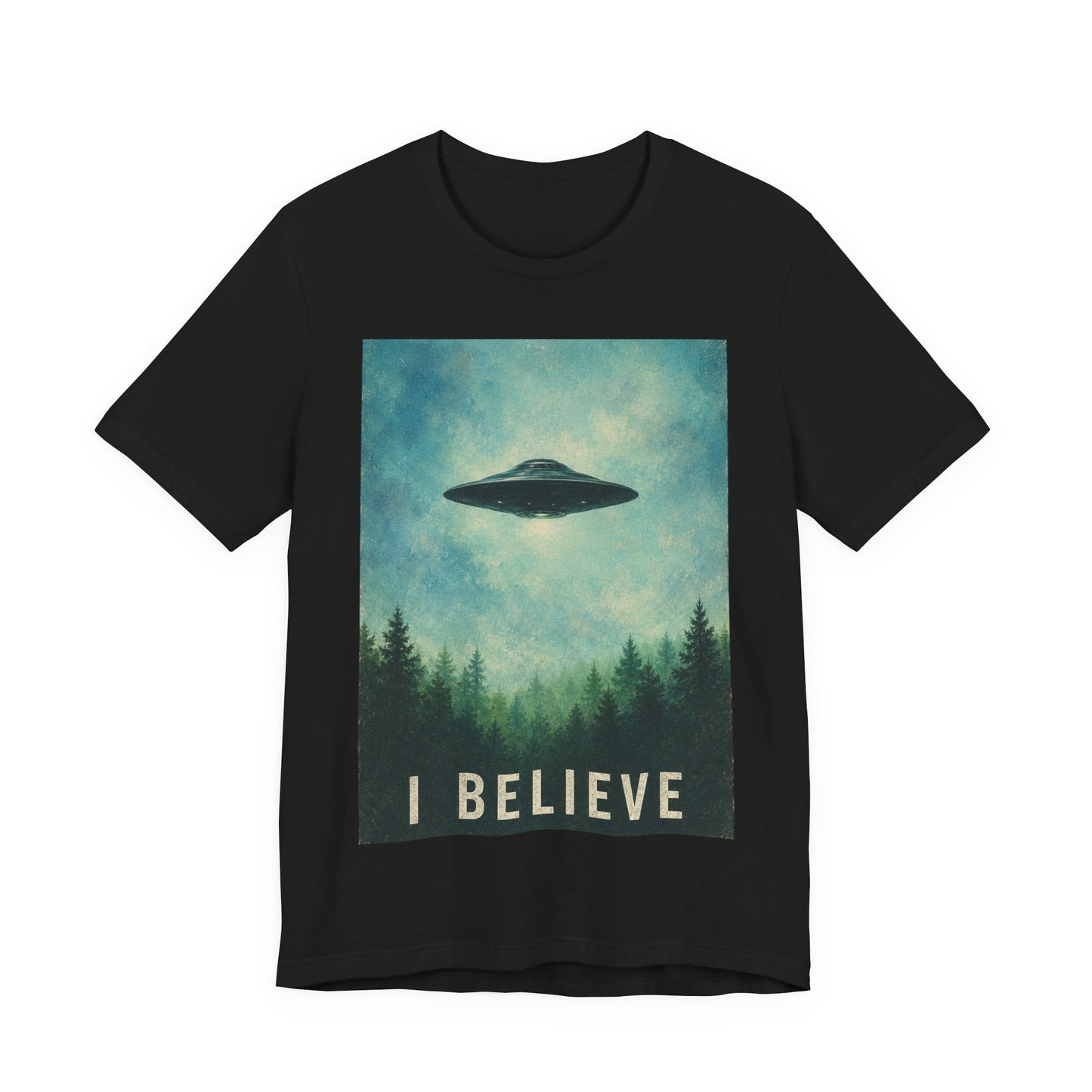 I Believe UFO T-Shirt — Alien Abduction Graphic Tee