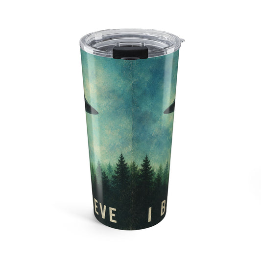 I Believe UFO Tumbler - 20oz Insulated Travel Cup