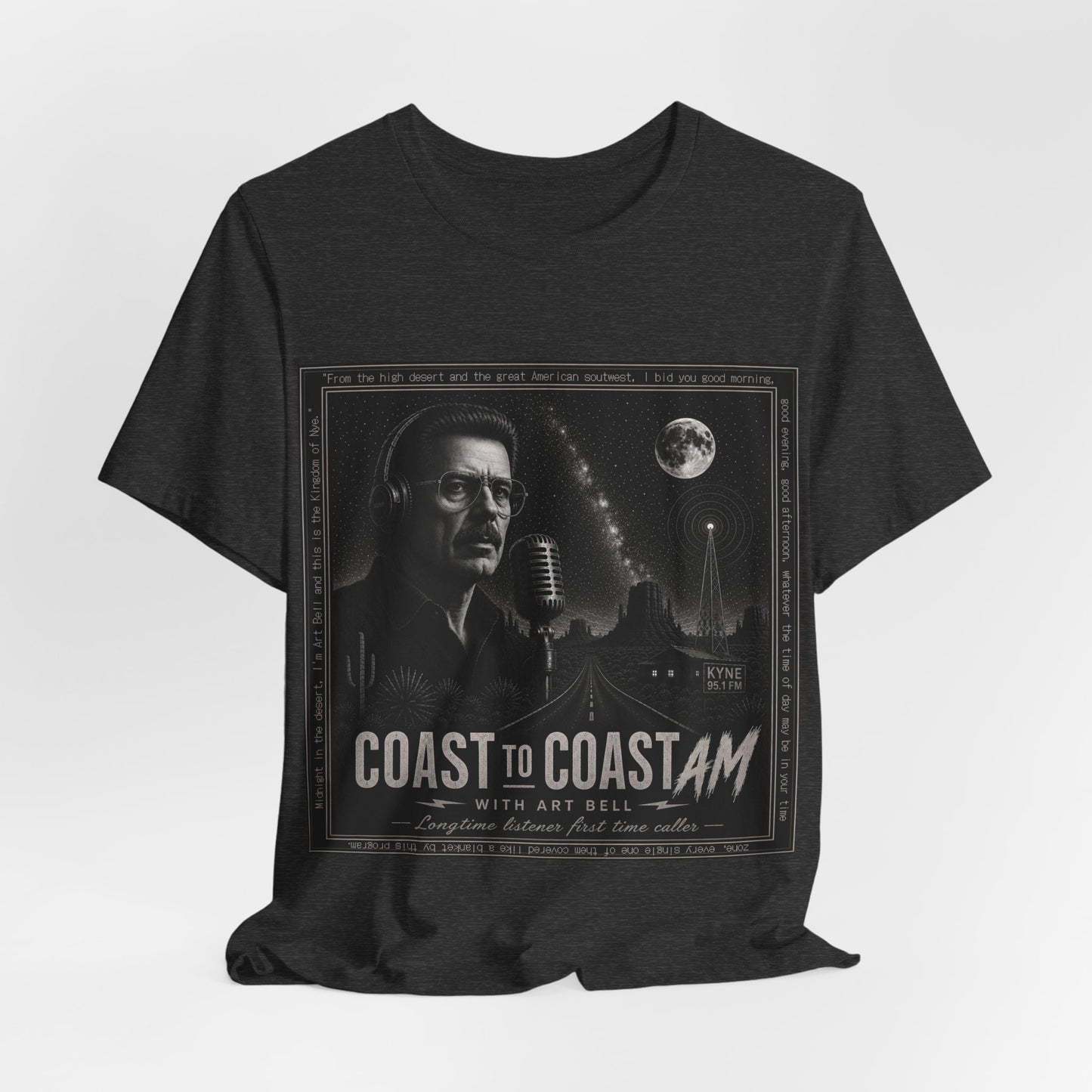 Coast to Coast AM with Art Bell T-Shirt — Retro Radio Tee