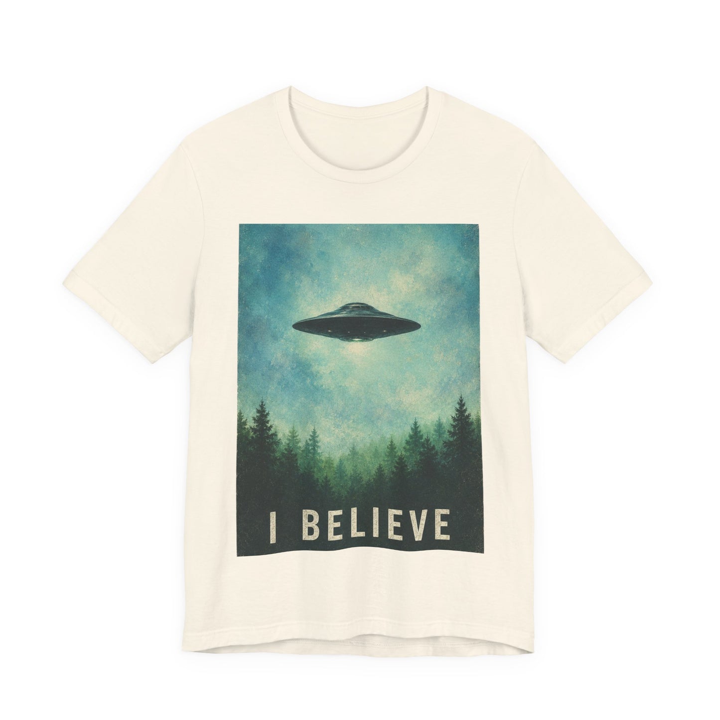 I Believe UFO T-Shirt — Alien Abduction Graphic Tee