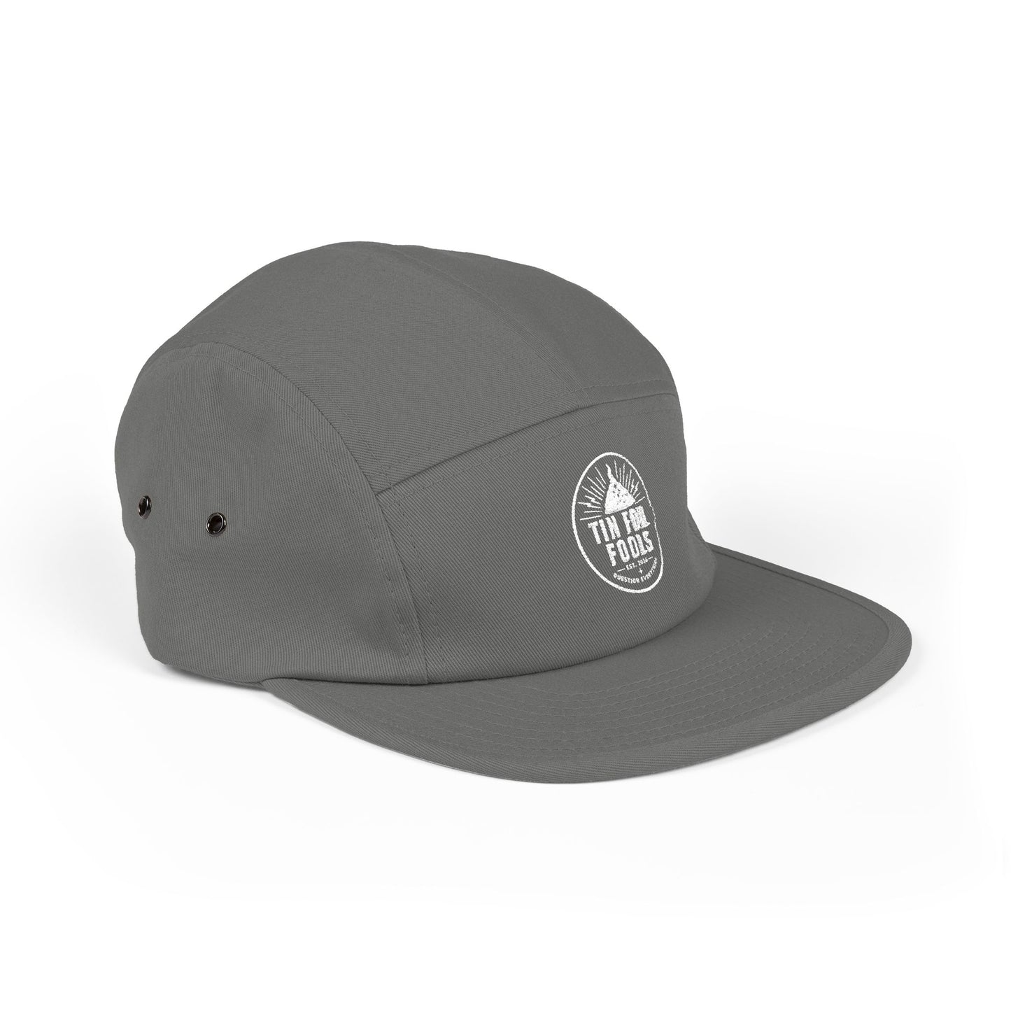 Tin Foil Hat Conspiracy Logo 5-Panel Cap