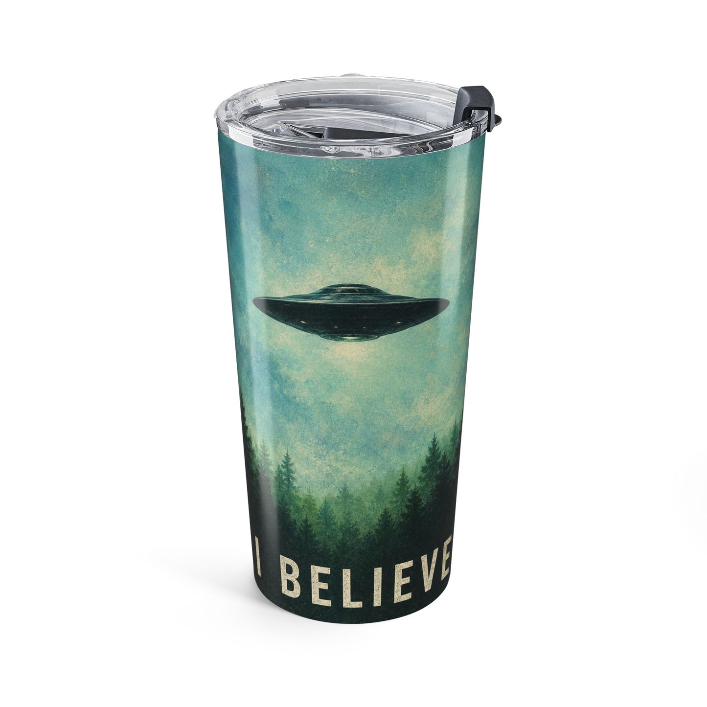 I Believe UFO Tumbler - 20oz Insulated Travel Cup