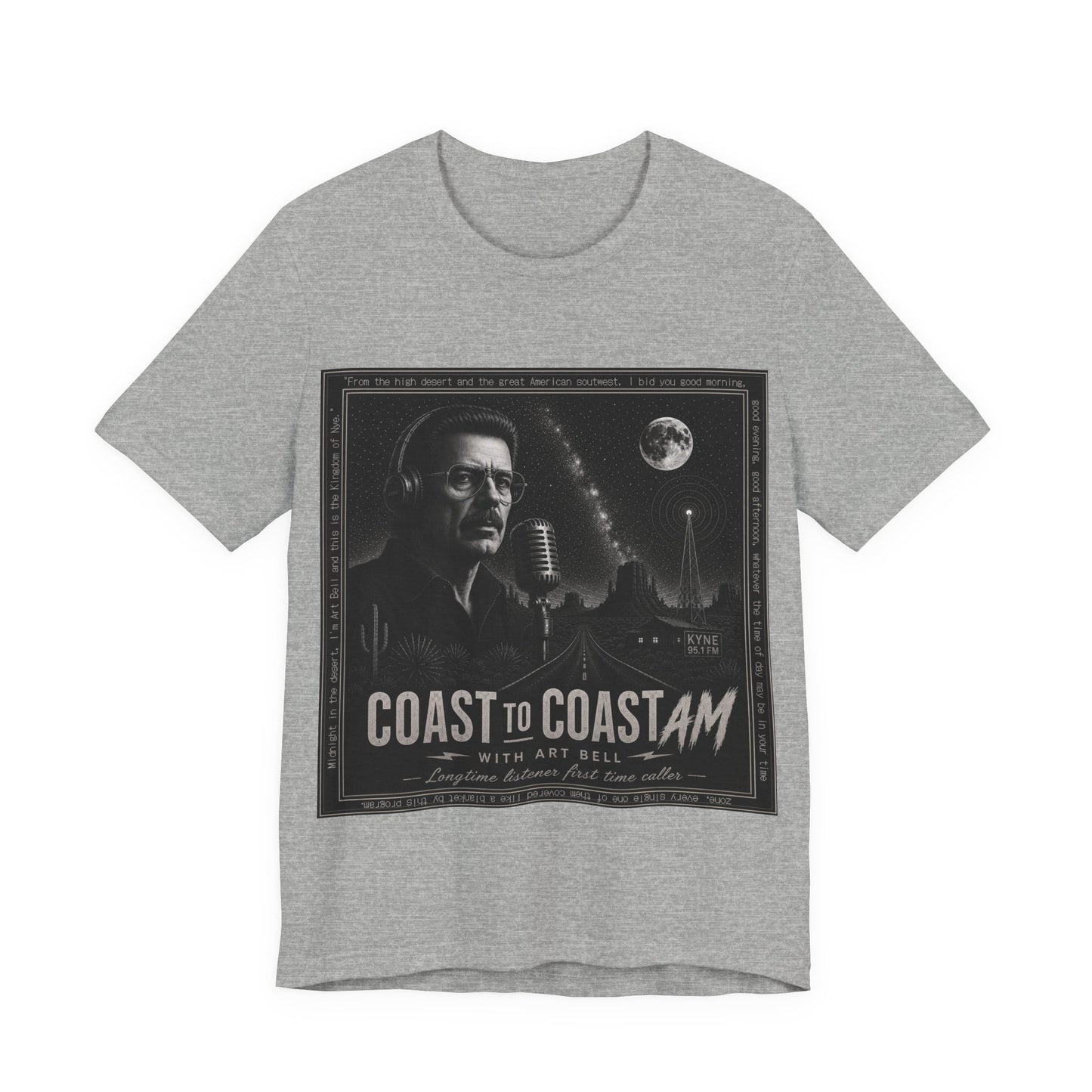 Coast to Coast AM with Art Bell T-Shirt — Retro Radio Tee