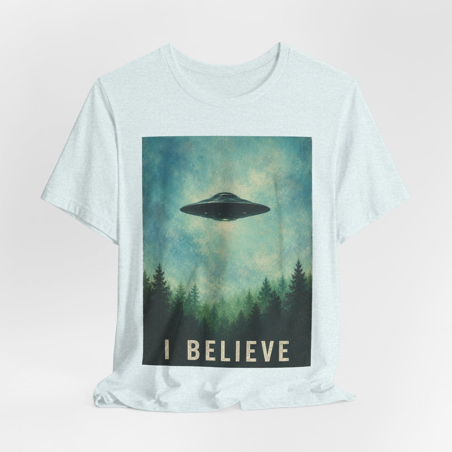 I Believe UFO T-Shirt — Alien Abduction Graphic Tee