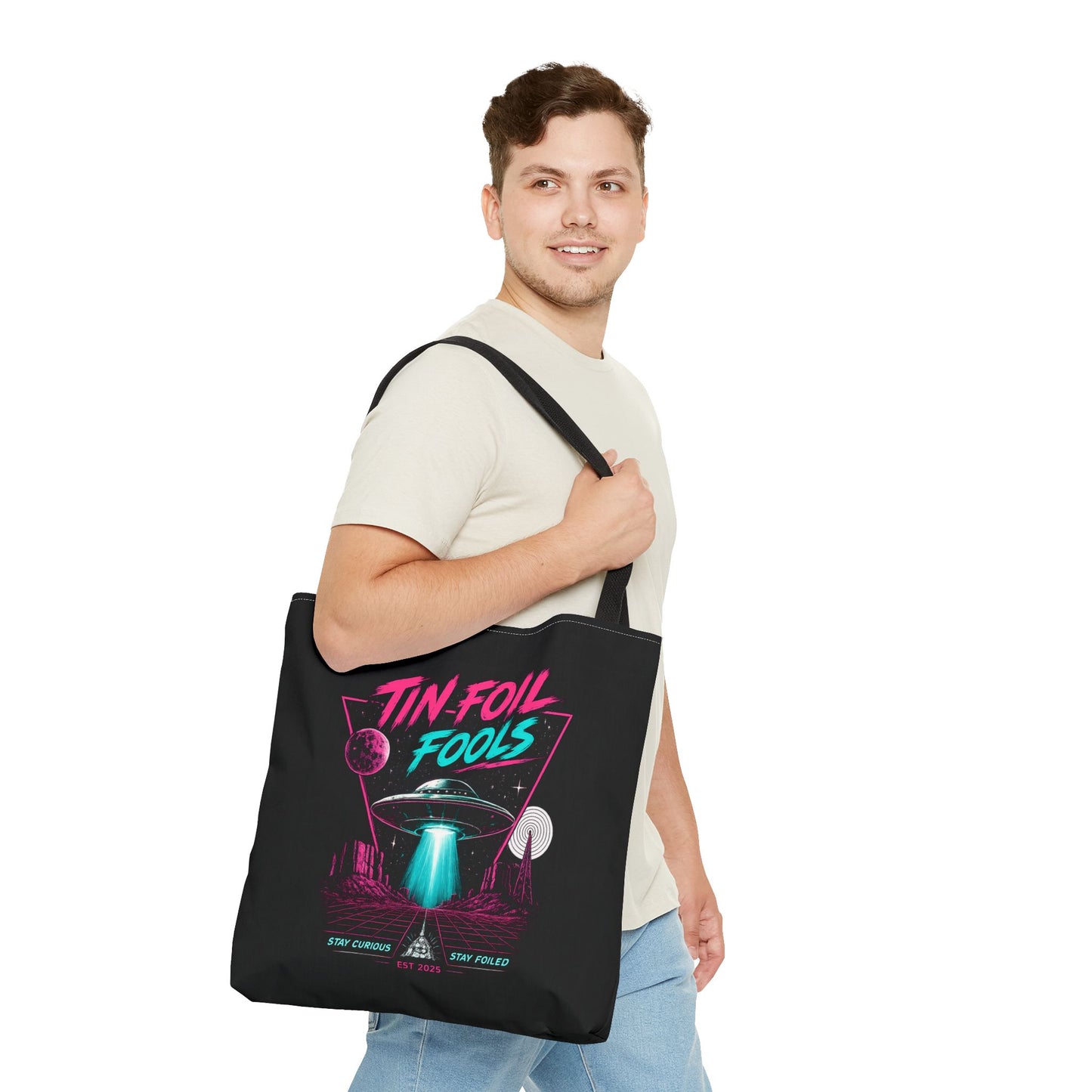 Retro Tin Foil Fools - Tote Bag