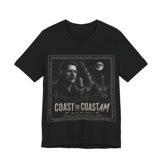 Coast to Coast AM with Art Bell T-Shirt — Retro Radio Tee