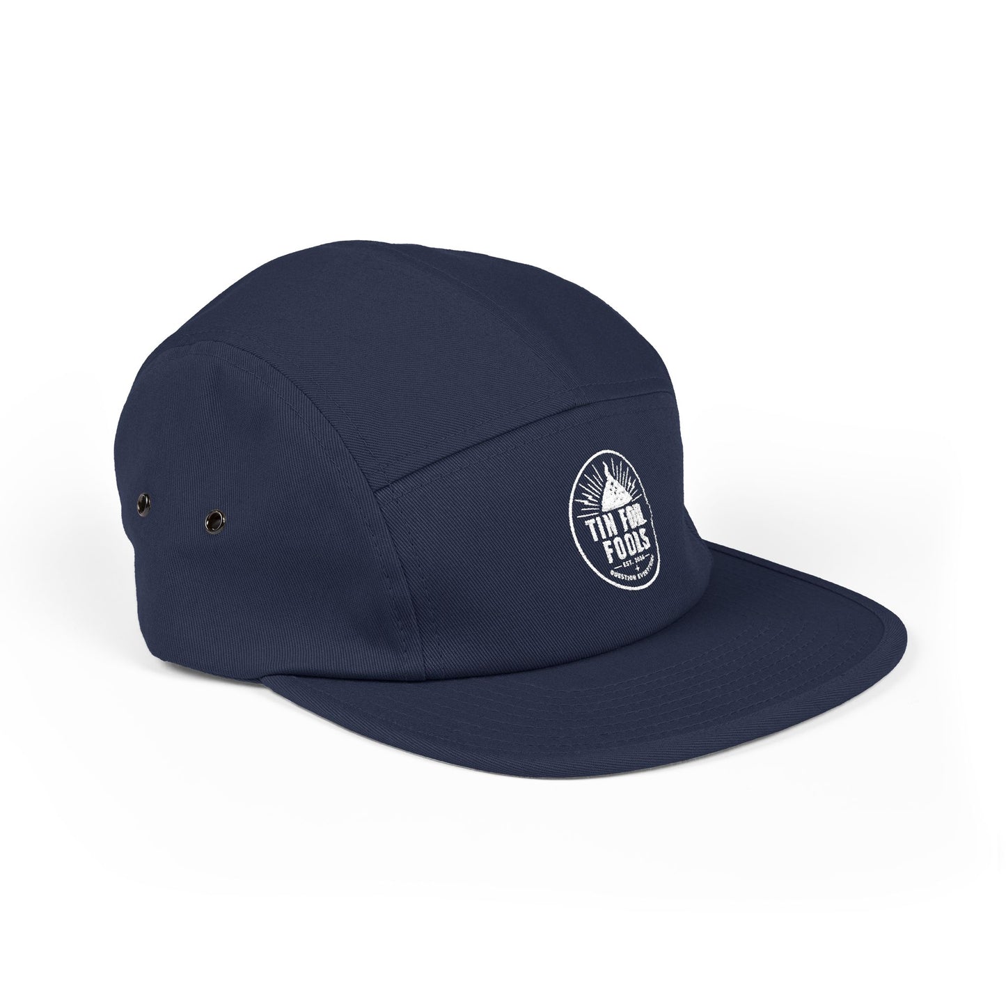 Tin Foil Hat Conspiracy Logo 5-Panel Cap