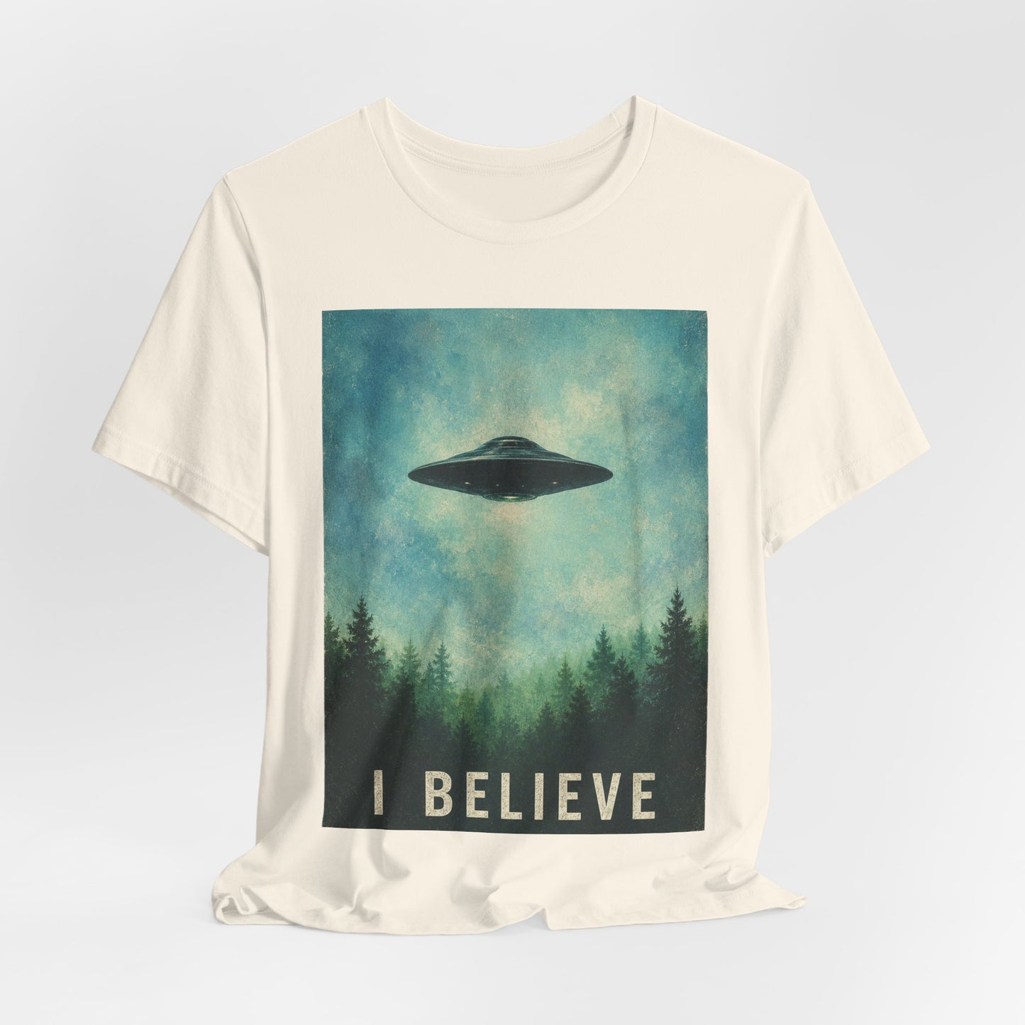 I Believe UFO T-Shirt — Alien Abduction Graphic Tee