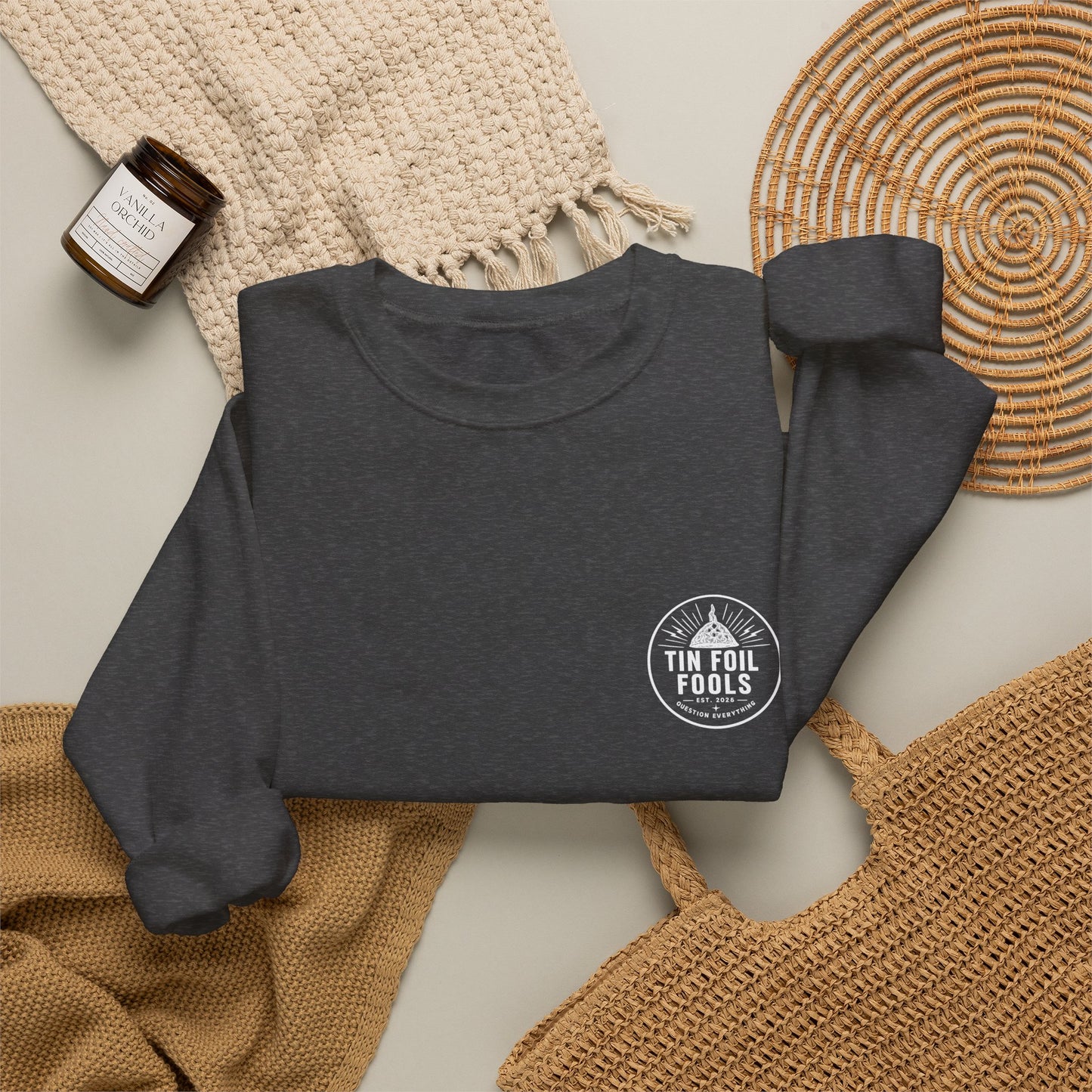 Conspiracy Theory Logo Sweatshirt — Graphic Crewneck
