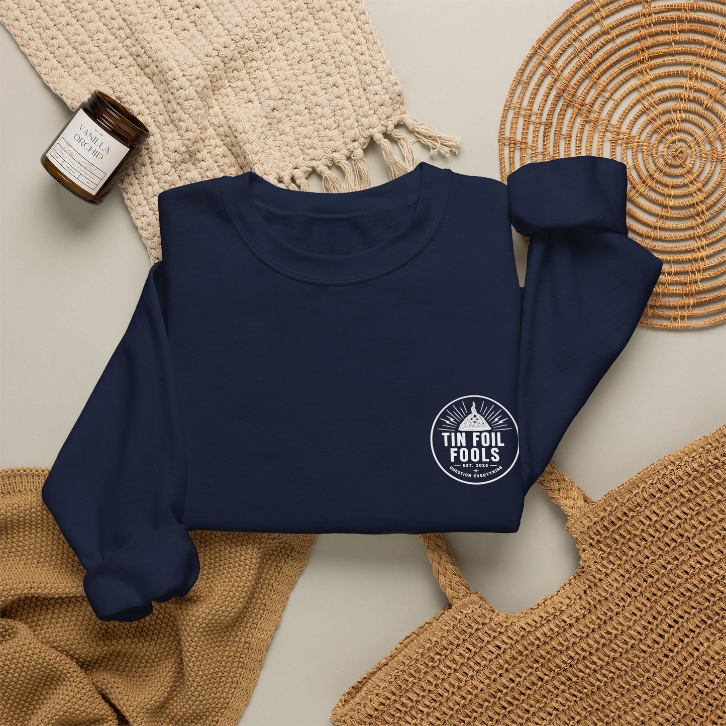 Conspiracy Theory Logo Sweatshirt — Graphic Crewneck
