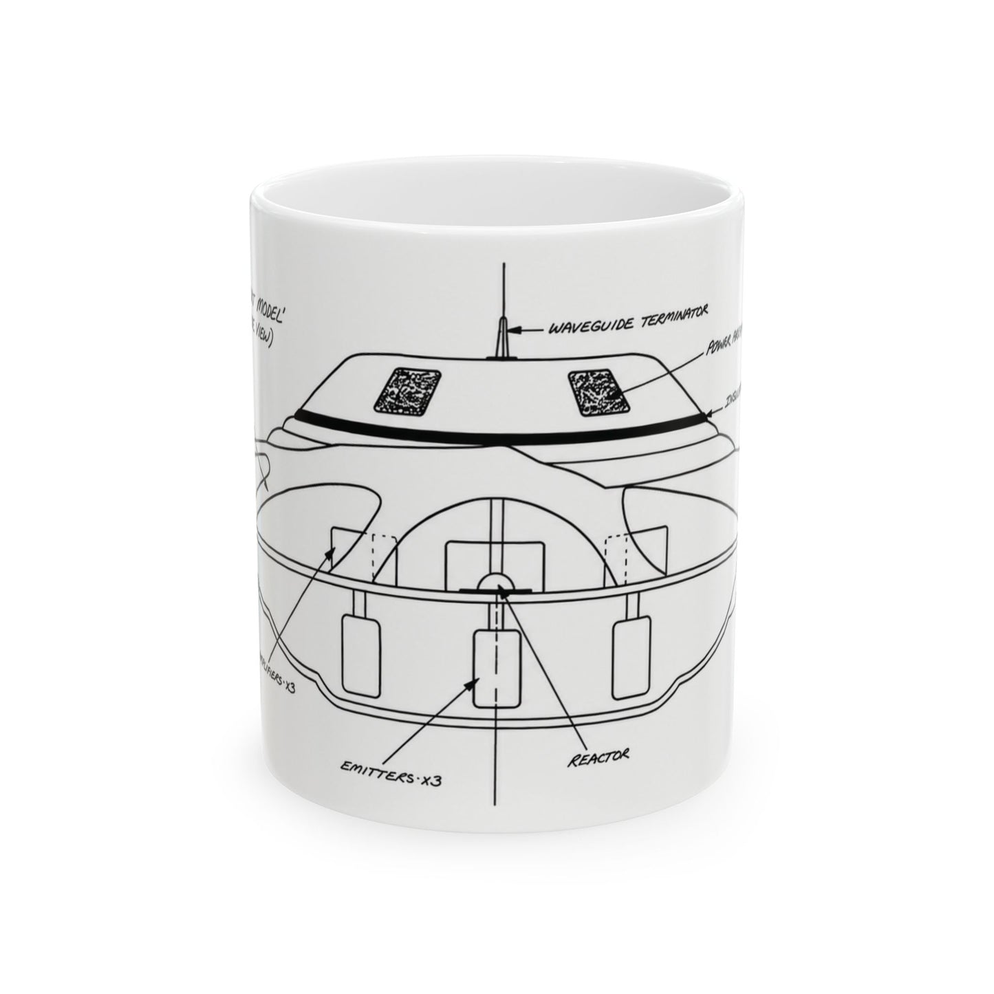 Bob Lazar 'Sport Model' UFO Ceramic Mug — Area 51