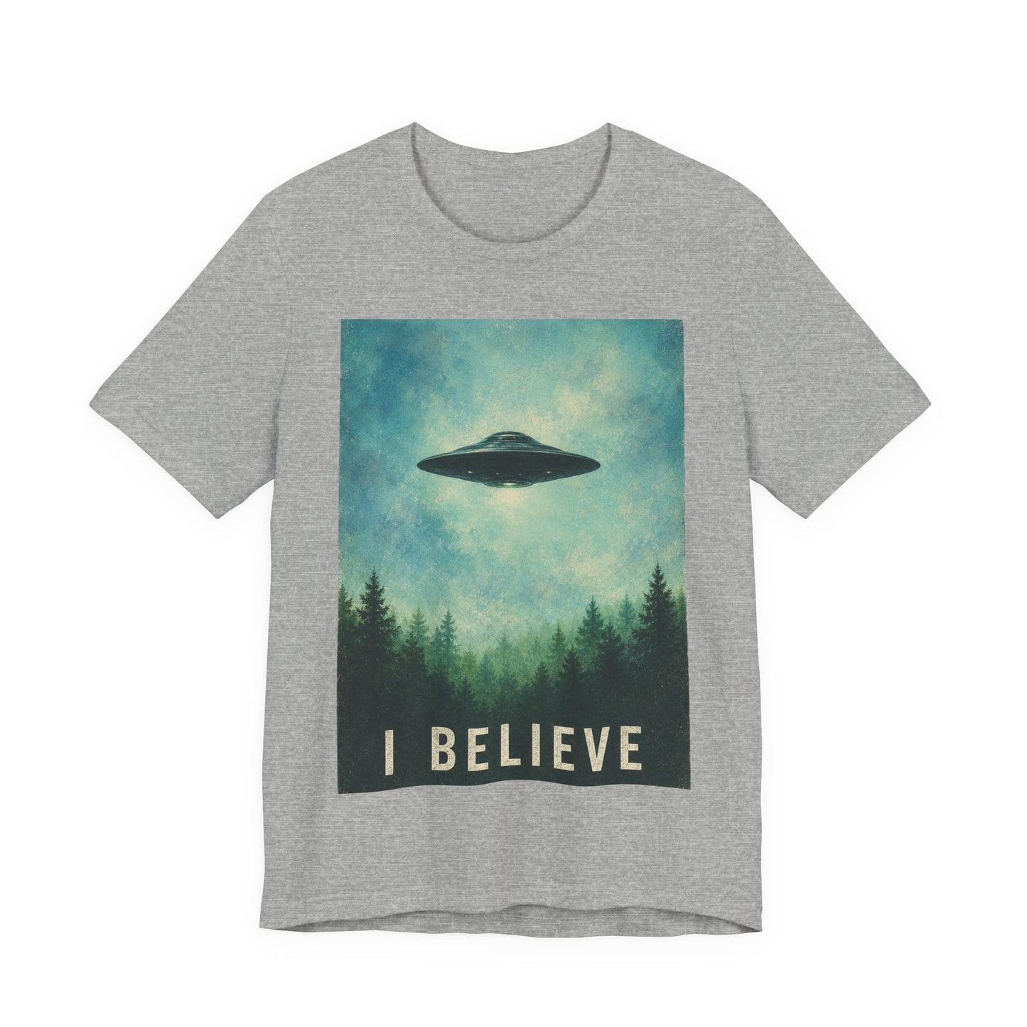 I Believe UFO T-Shirt — Alien Abduction Graphic Tee