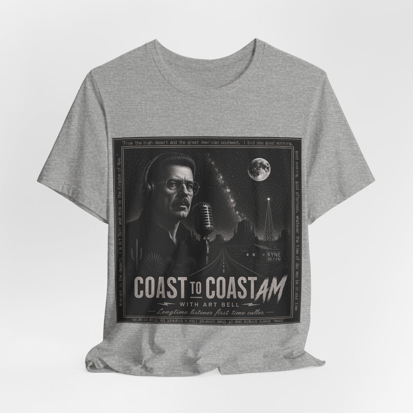 Coast to Coast AM with Art Bell T-Shirt — Retro Radio Tee