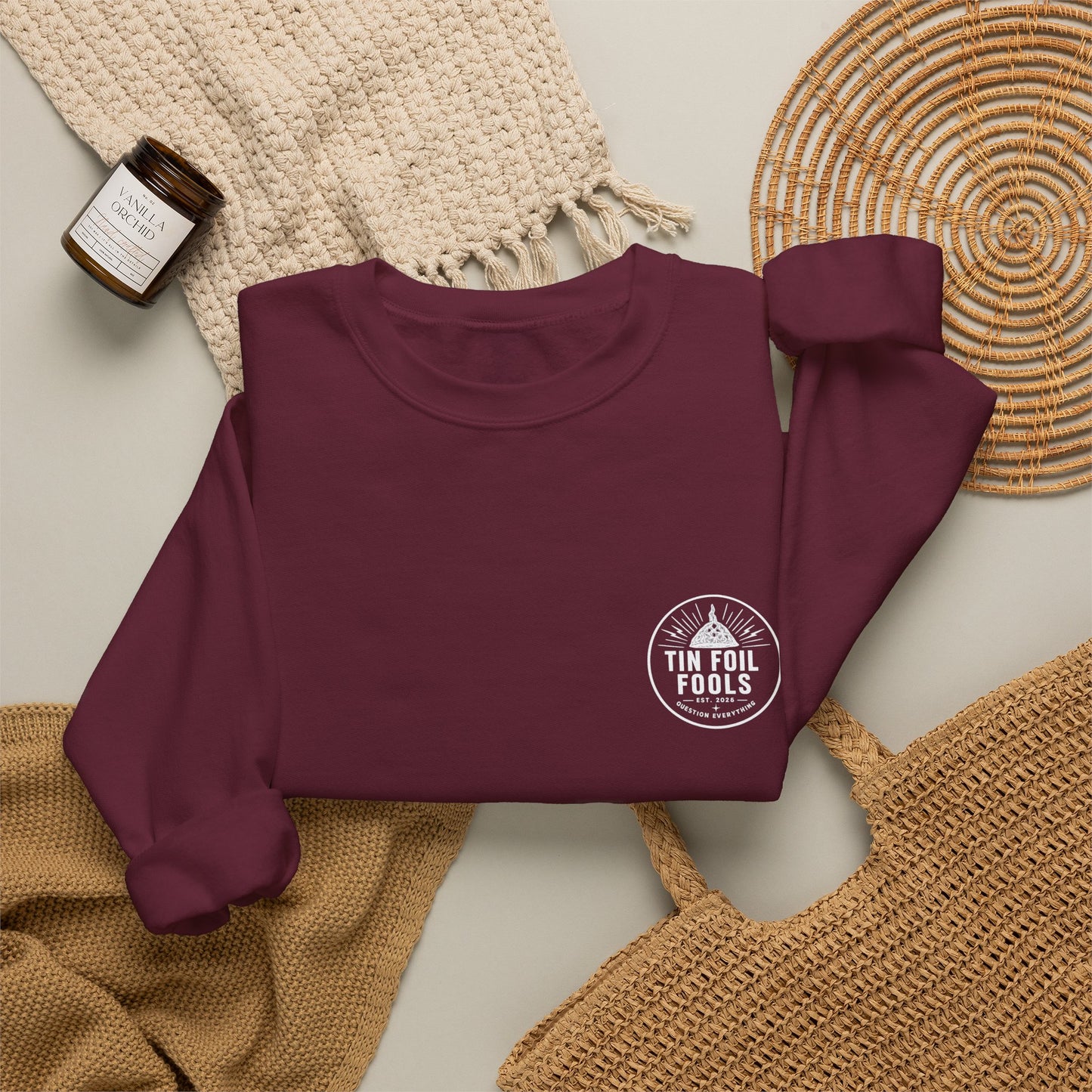 Conspiracy Theory Logo Sweatshirt — Graphic Crewneck