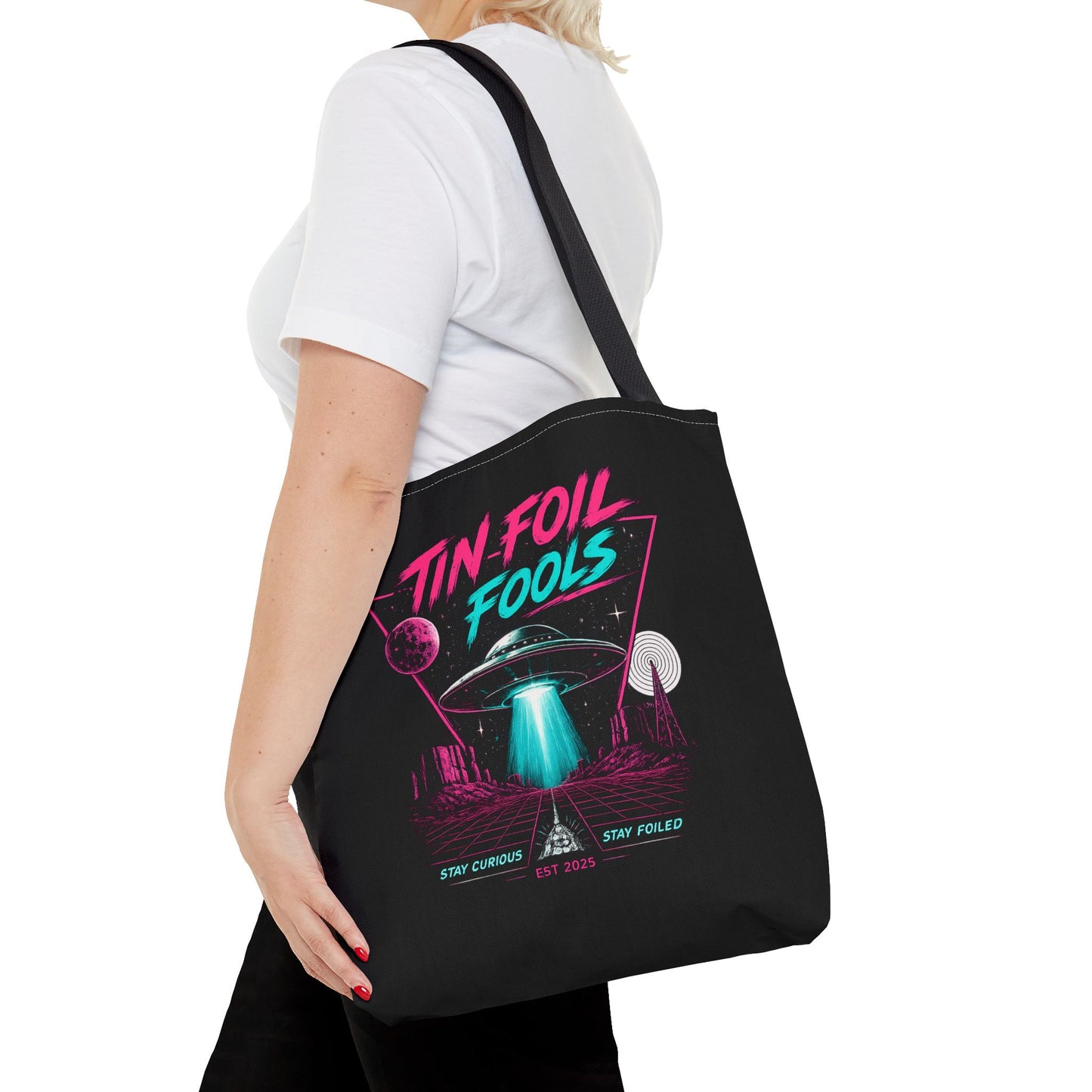 Retro Tin Foil Fools - Tote Bag