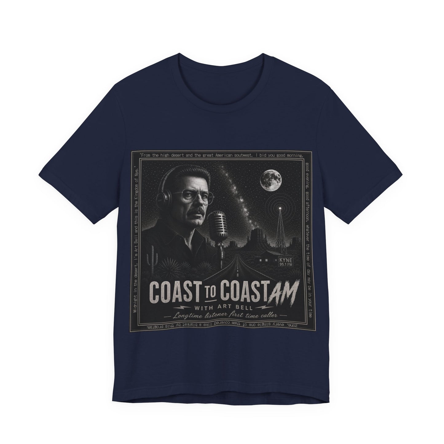 Coast to Coast AM with Art Bell T-Shirt — Retro Radio Tee